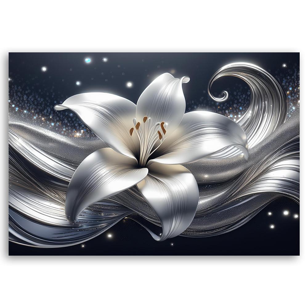 Canvas Print, Nature Silver Flower