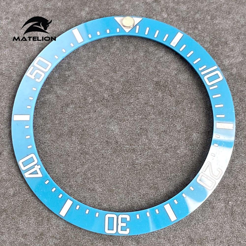 MATELION 38 мм керамический сплав часы безель вставка кольцо наклонная посадка 40 — фото 36
