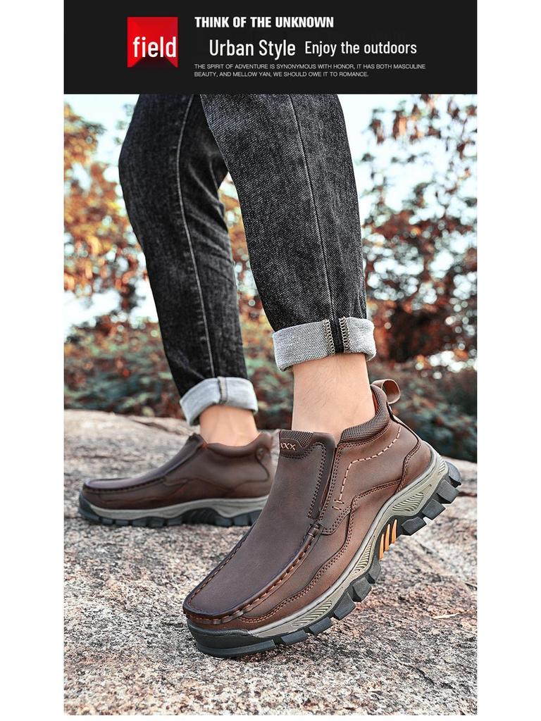 High-Top Men's Wear-Resistant Non-Slip Urban Outdoor Casual Boots for Autumn/Winter