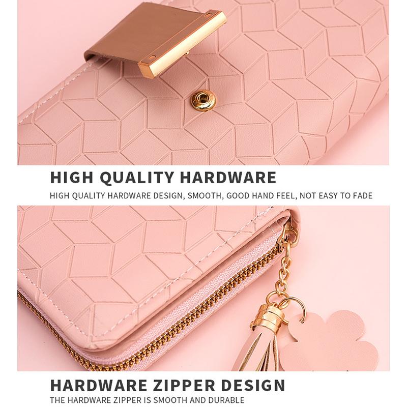Ladies Wallet Long Girls Wallet New Zipper Large-capacity Wallet Mobile Phone Bag Ladies Wallet