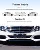 Mercedes-Benz C-Class Decorative Silver Strips: C180 Bumper, C200 Door, C260 Silver, C300 Style.