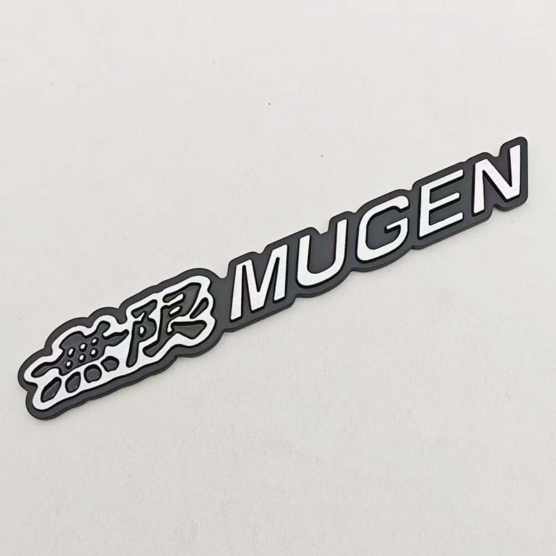 3D Metal Car Sticker Mugen Logo Car Emblem Rear Trunk Badge For Honda Civic Accord Type R FN2 FK8 Fit Jazz RS Auto Accessories