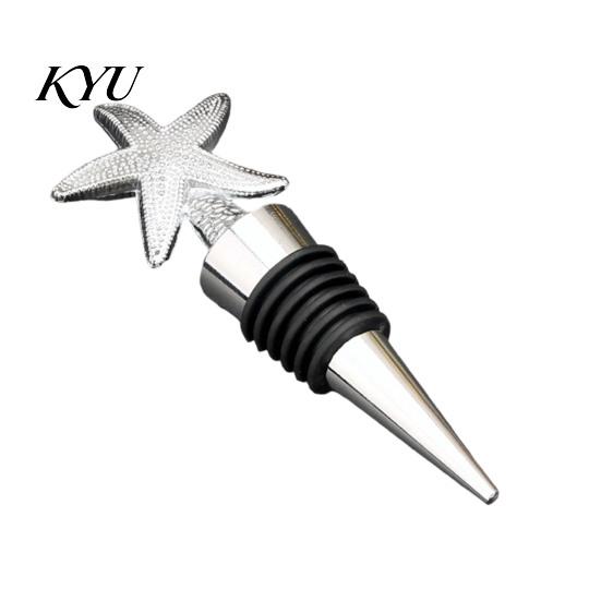 Home Bar Essentials Decorative Wine Bottle Stoppers, Reusable Alloy Corks, Secure Seal Sealing Cork for Party Stopper Red Preservation In Kitchen