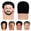 Trendy Double-sided Printing 3D Full Face Mask Sunscreen Headgear Elastic Mesh Mask Funny Celebrity Face Riding Scarf