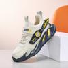 New Classmates Boys Summer Breathable Single Mesh Sneakers Medium Older Boys Boys Velcro Soft-soled Casual Shoes