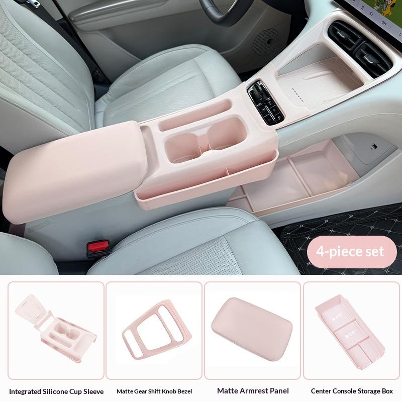For 24 Geely EX2 Car Integrated All Inclusive Wireless Water Filling Cup Silicone Pad Anti Scratch and Anti Fouling Accessories