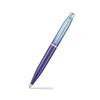 Sheaffer Expressions VFM 9430 Ballpoint Blue and Purple Pearlescent Pen, Gradient, Chrome-plated Trim.