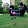 Large LED Solar Flamingo Lawn Light - Outdoor Decorative Animal Courtyard Accent