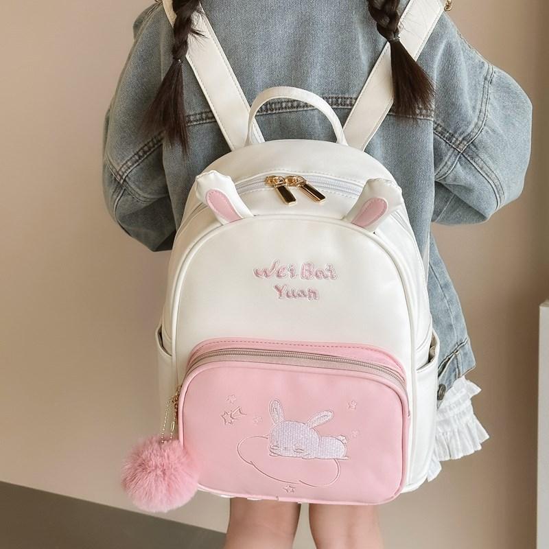 

Korean version cute little backpack female soft girl student backpack trendy girl travel backpack parent-child play bag