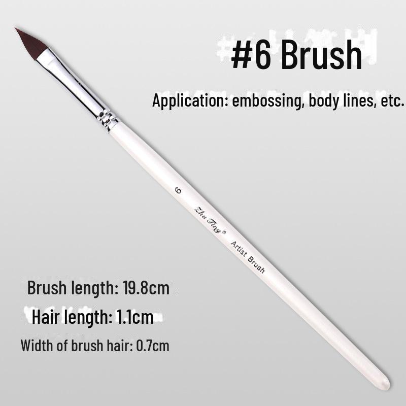 17-Piece Face Painting Brush Set for Various Artistic Techniques Like Line Work, Embossing, Blending, and More.