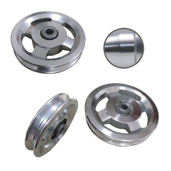 Pulley Wheel Smooth Surface Easy to Replace Replacement Aluminium Alloy Bearing Pulley Wheel