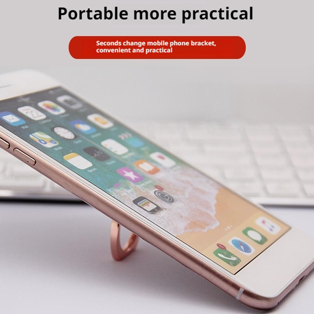 Transparent Mobile Phone Ring Holder Stand 360° Rotation Clear Finger Grip Car Phone Mount Stand Compatible Various iPhones Case