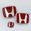Car Steering Wheel Emblem H-Sticker Auto Front Grille Trunk Modification Accessory For Honda Civic 8th 9th 9.5th 10th Generation