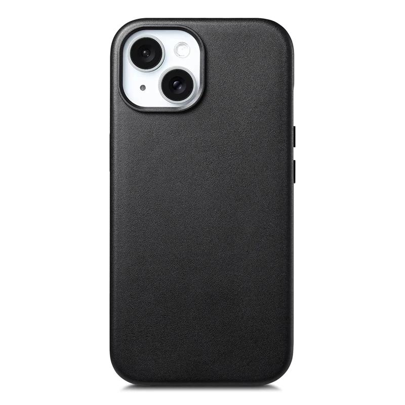 Business Sle for Macsafe Leather Case for IPhone 17 Pro Max Air 16 E 15 14 13 Pro Plus Strong Magnetic Wireless Charging Cover