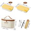 New Portable 304 Stainless Steel Lunch Box Travel Picnic Sealed Leak Proof Fruit Salad Bento Box For Student Adult