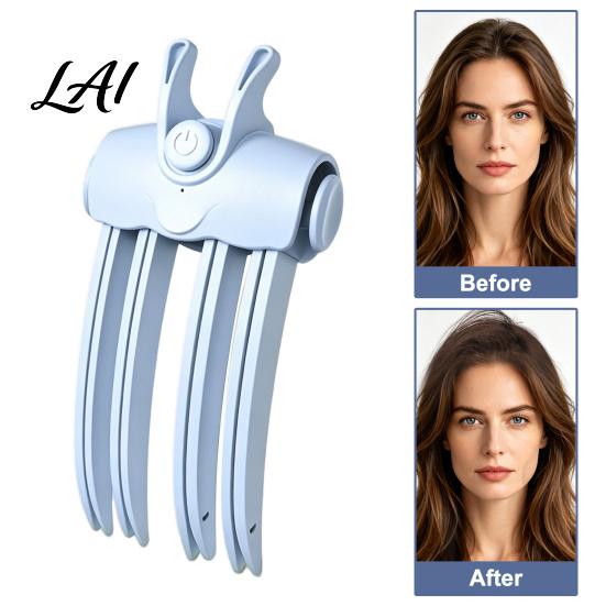 Wireless Hair Root Volumizer 2Pcs Heated Volume Clip Electric Crimper 3 Minute Lifting Professional Lift Clip Comb for Flat Hair Dual Temperature