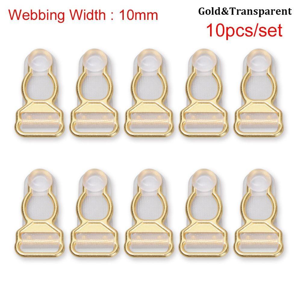 10pcs New 10/12mm Corset Leg Garter Belt Clip Plastic Black Suspender Ends Hooks Lightweight Suspender Clips