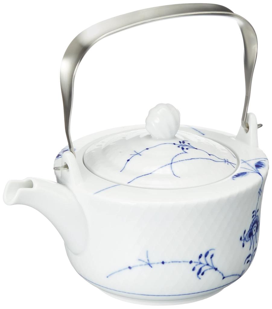Imported Royal Copenhagen Blue Palmette Teapot 700ml Wedding Gift Present 1017413 [Regular Product]