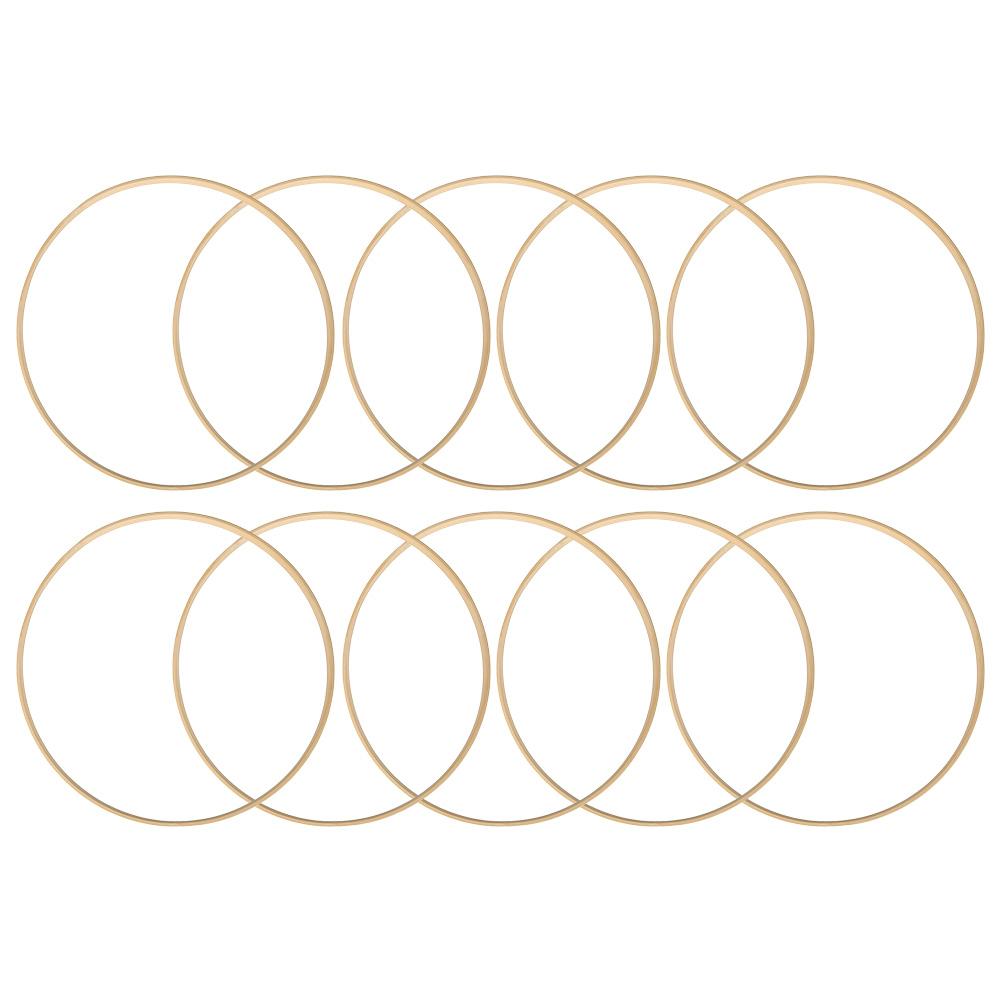 

Набор бамбуковых колец 18/10 шт. 15-30 см Набор бамбуковых обручей для DIY изготовления цветочного венка, ловца снов, поделок, свадебного венка