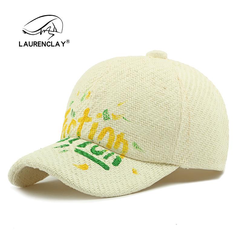 Hat Men's Sunscreen Visor Hat Personalized Graffiti Hand-painted Cap Women's Summer Straw Hat Baseball Cap
