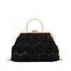 Luxury Satin Floral Bride Party Evening Clutch Bag Women Wedding Purses and Handbags Small Shoulder Chain Bag Designer Bag