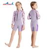 Children's Diving Suit 2.5MM One-piece Long Sleeve Shorts Women Snorkeling Surfing Warm Jellyfish Swimming