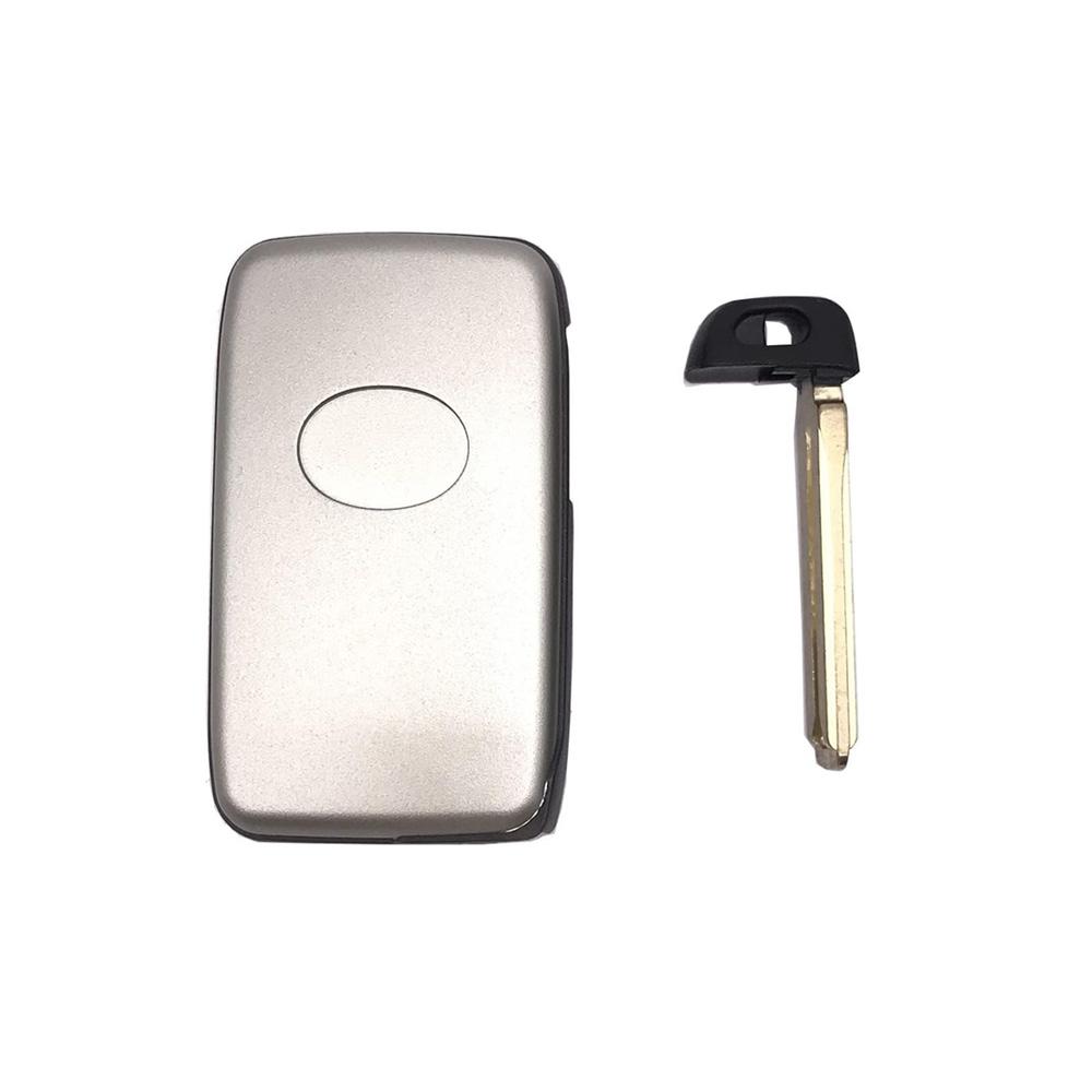 Smart Ignition Key Housing Shell 2 Buttons Silver For Toyota Camry Corolla RAV4