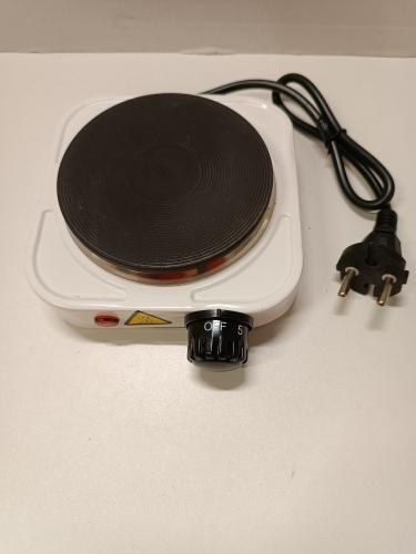 Ecost Customer Return, Mini Cooker Electric 500 W Adjustable Grill Plate Cast Iron Travel Camping 10