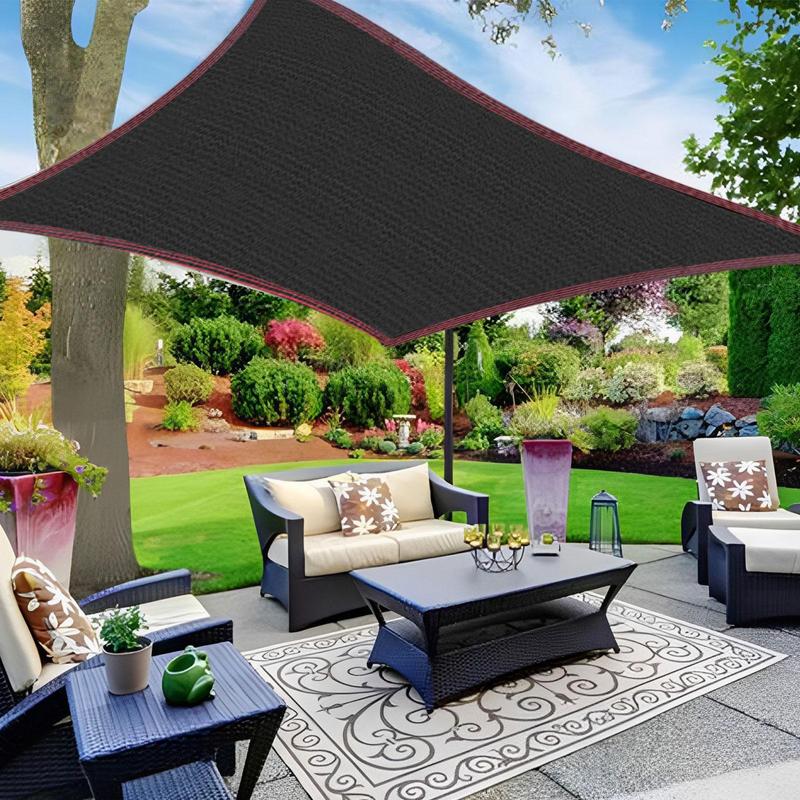 Black 95 Anti-UV Sun Shade Net Gazebo Shelter Outdoor Pergola Canopy Sun Cover Agriculture Greenhouse Sunshade Net For Pool