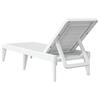 White Sun Lounger 186 X 60 X 29 Cm PP