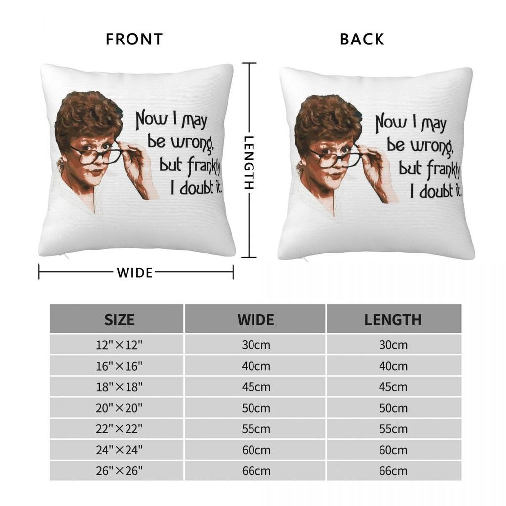 La signora in giallo Jessica Fletcher Federa Quadrata Poliestere Lino Velluto Fantasia Cerniera Federa Cuscino da Lancio Copricuscino per la Casa 18"