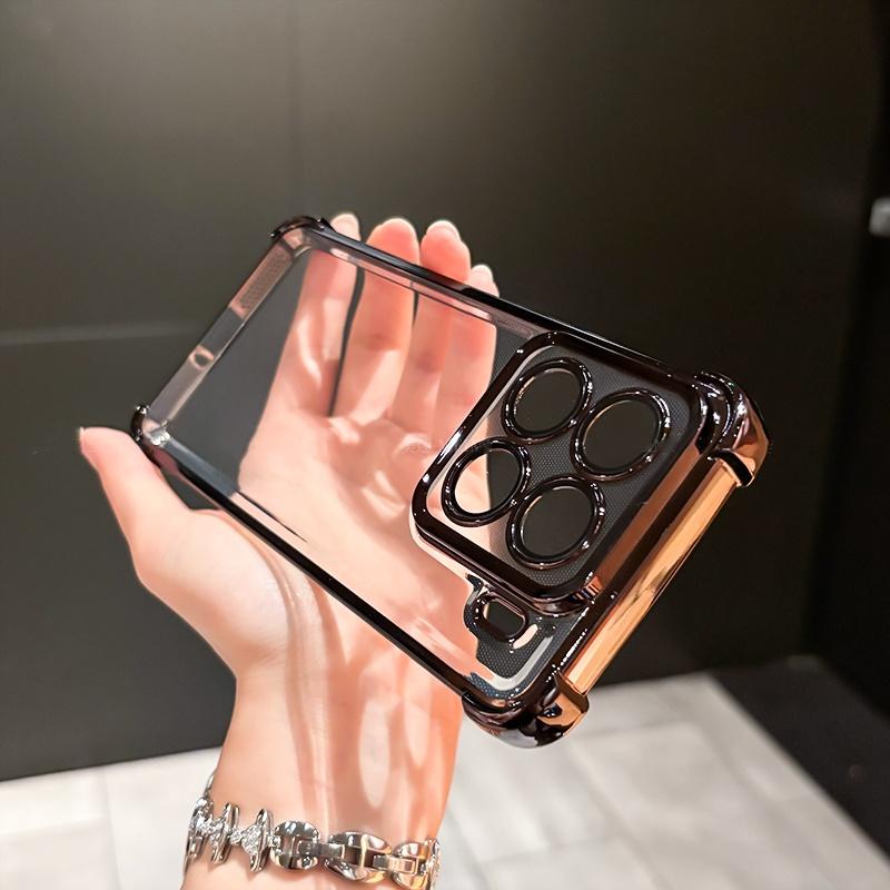 Lens Protection Flim Case for Xiaomi 17 T 17TPro Plating Clear Four Corners Anti-shock Soft Silicone Cover For Xiaomi 17T Pro