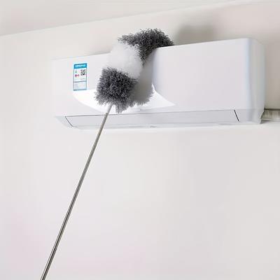 Versatile Microfiber Duster with Extendable Pole, Bendable Head Cleaning Tool for High Ceilings and Ceiling Fans, Reusable Washable Duster for Home