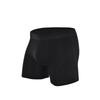 Lightweight and Breathable Cotton Solid Color Men's Black Belt Casual Four Corner Shorts