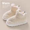 Women Men Home Slippers Warm Winter Furry Soft Plush Non Slip Bedroom Slides Indoor Ankle Boots Comfortable