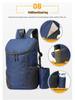 Unisex Lightweight Foldable Hiking Backpack - Large Capacity with Custom Print