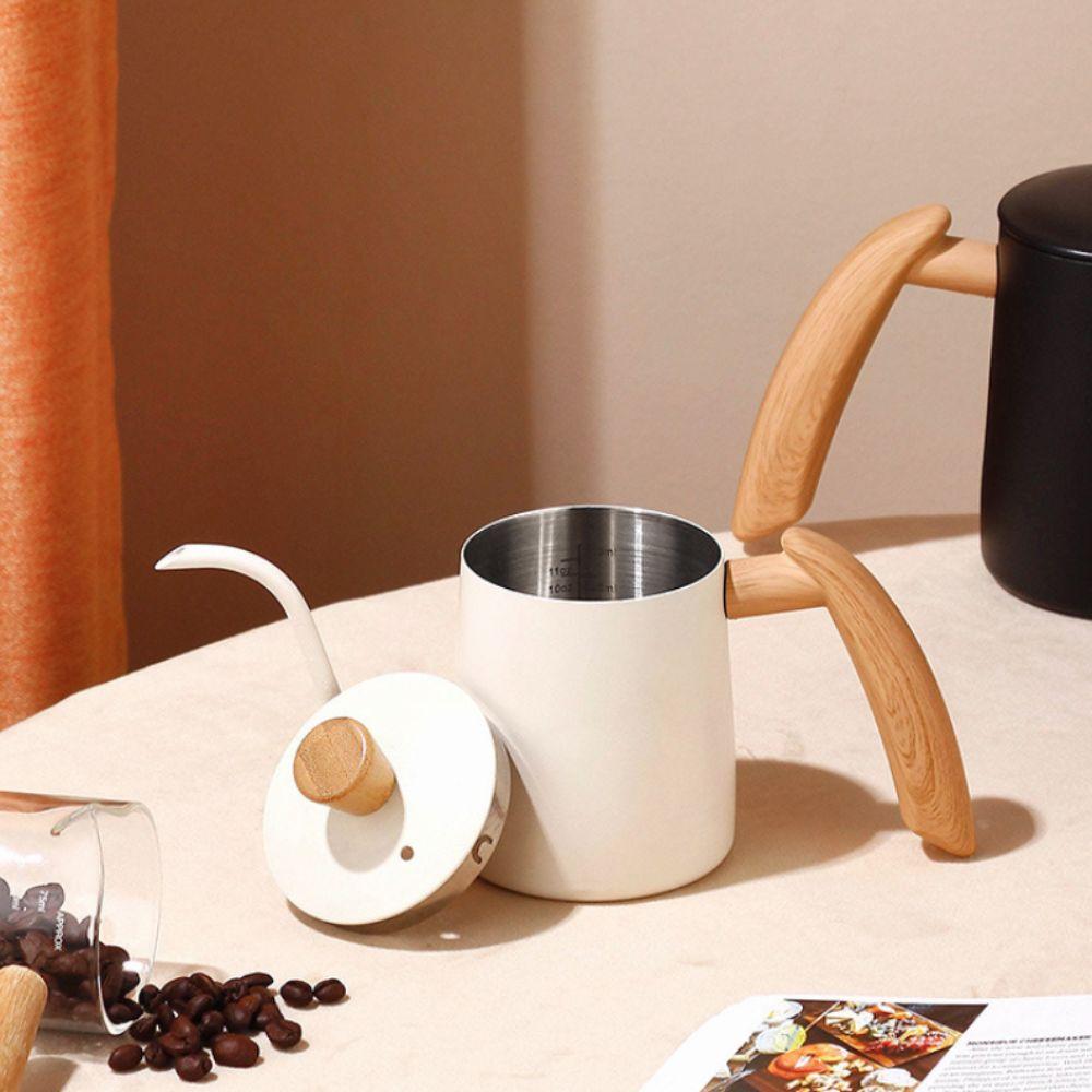 Graduated Pour Over Coffee Kettle 350/600 ML Coffee Maker Pot Simple Gooseneck Coffee Pot  Camping