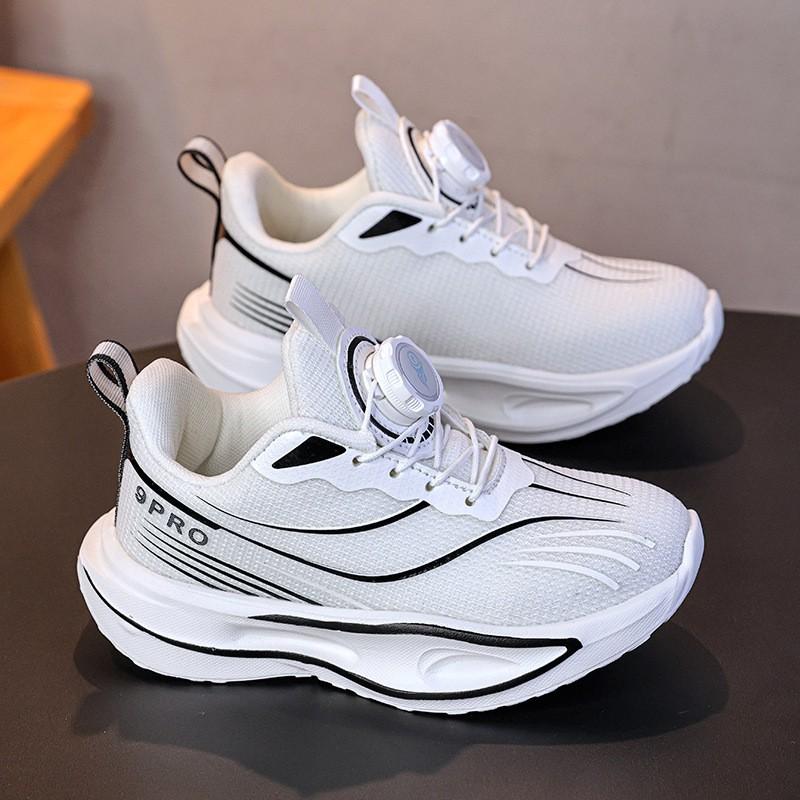 Youth Style Shoes Boys Breathable Running Shoes Kids Lightweight Anti-Slip Sports Sneakers Outdoor Indoor Use