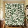 Waterproof Tropical Leaves Shower Curtain Botanical Jungle Print Polyester Liner for Bathroom Home Decor Greenery Foliage Accent