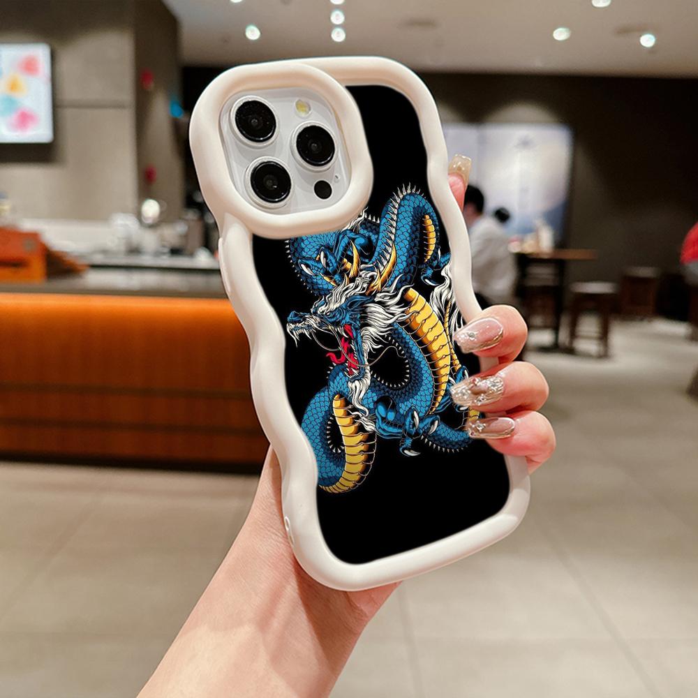 Ae77 Dragon Design Art Protective Phone Cases for iPhone 14 13 Pro Max 11 12 15 Plus XR Infinix Hot 40i Smart8 Tecno Big Wave TPU Back Cover