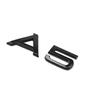 2026 2PCS 4Ring logo ABS Black Car Hood Front Grill Rear Trunk Emblem Sticker 1P A5 1P Quarrto 1P 2.0T 2P Sline For AUDI A5 2010-2019