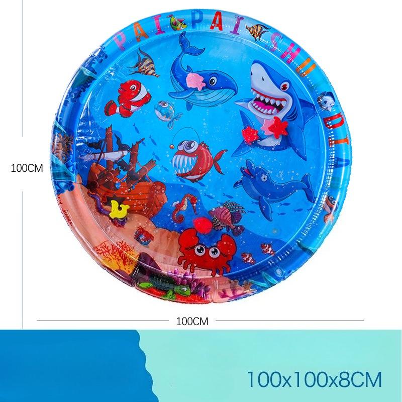 Baby Inflatable Pat Water Cushion Marine Life Swimming Ring Climbing Cushion Seat Cushion Children Pat Water Cushion