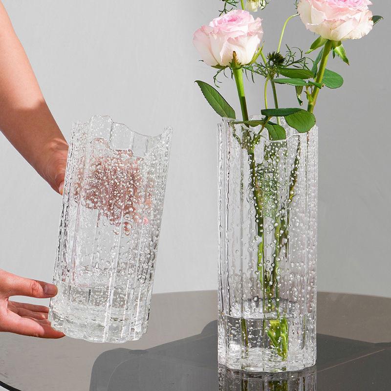 Nordic Style Creative Noctilucent Glass Vase For Living Room Decor