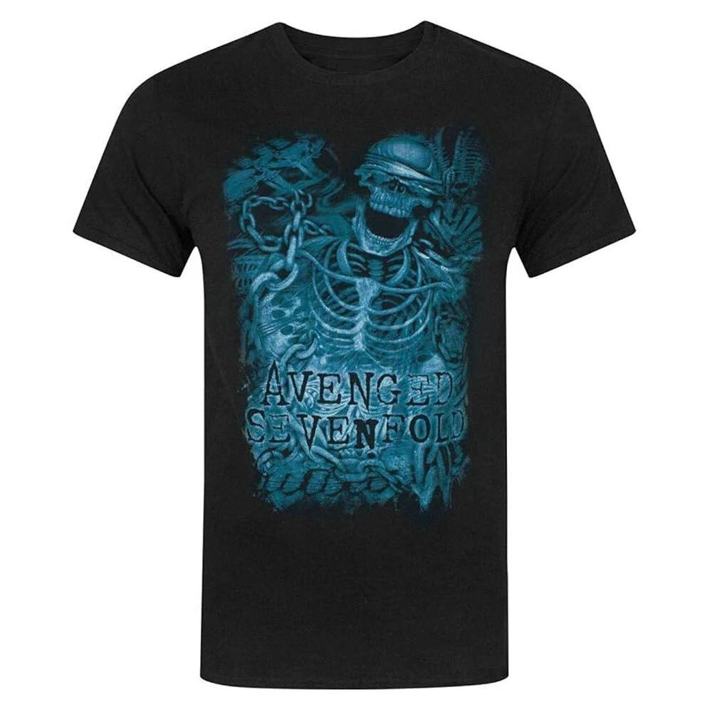 Avenged Sevenfold TShirt Chained Skeleton Band New Black Official S