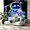 ASTRO BOT Custom Name Wall Tapestry Aesthetic Wall Hanging Printed Fabric Blanket Decorative Tapestries for Bedroom Living Room Home Decor