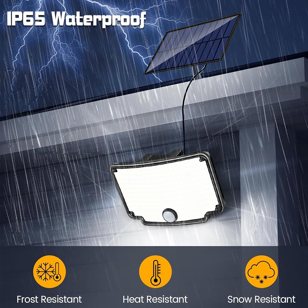 254LED Outdoor Solar Lights Garden Solar Powered Security Light Flood Light Motion Sensor 3 Mode Waterproof Garden Shed Yard