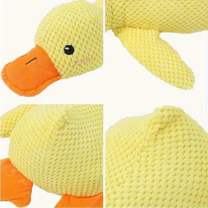 Companion de pluș Rață adormită Jucării pentru câini pentru câini mici mari Rezistent la mușcături Scârțâitoare pentru măcinarea dinților Sunet de rață Jucărie sonoră