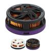 Phone Cooler 15W Magnetic Adsorption Quiet Portable Cell Phone Radiator Cooling Fan for Gaming Live 