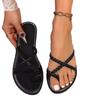 Mezzo casual flat sandals women's new woven foot cover beach shoes large size 43Sandal