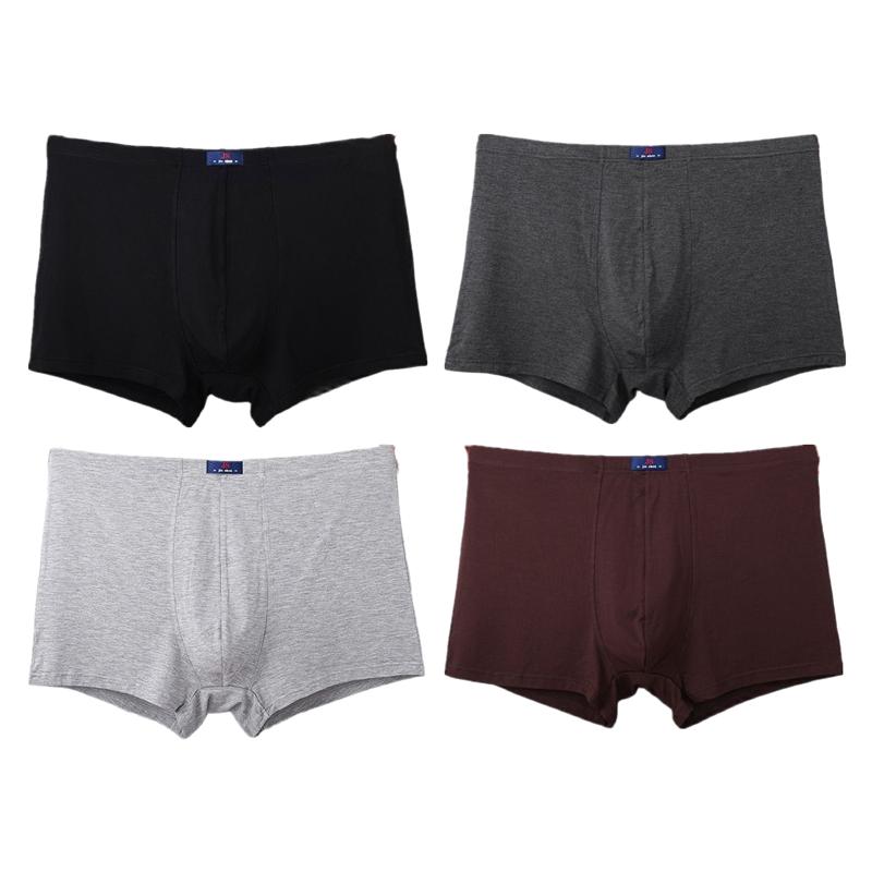 4Pcs Big Size Boxer Briefs Men's Panties Big Size Underwear Man Underpants L XL 2XL 3XL 4XL 5XL 6XL